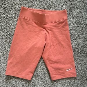 Nike Biker Shorts, Coral, Size XS